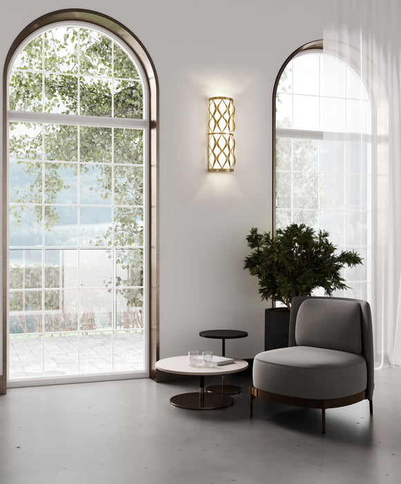 Wall Sconce Z-Lite 1948-3S-MGLD Modern Gold Harden 3 Light Wall Sconce Z-Lite