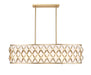 Linear Chandelier Z-Lite 1948-42L-MGLD Modern Gold Harden 10 Light Linear Chandelier Z-Lite