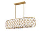 Linear Chandelier Z-Lite 1948-42L-MGLD Modern Gold Harden 10 Light Linear Chandelier Z-Lite