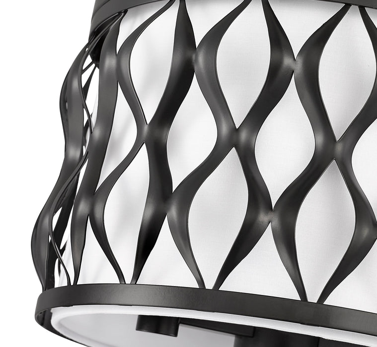 Flush mount Z-Lite 1948F12-MB Matte Black Harden 3 Light Flush mount Z-Lite