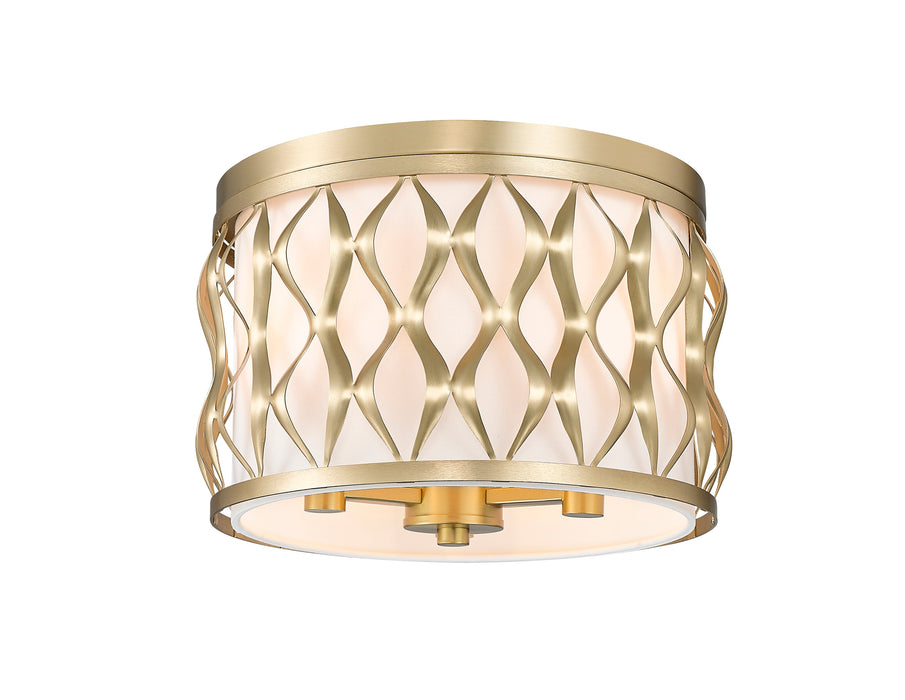 Flush mount Z-Lite 1948F12-MGLD Modern Gold Harden 3 Light Flush mount Z-Lite