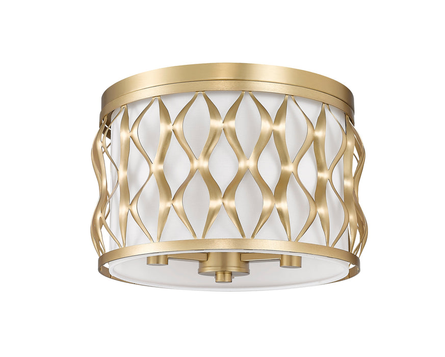 Flush mount Z-Lite 1948F12-MGLD Modern Gold Harden 3 Light Flush mount Z-Lite