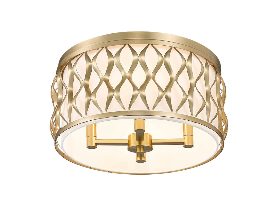 Flush mount Z-Lite 1948F16-MGLD Modern Gold Harden 4 Light Flush mount Z-Lite
