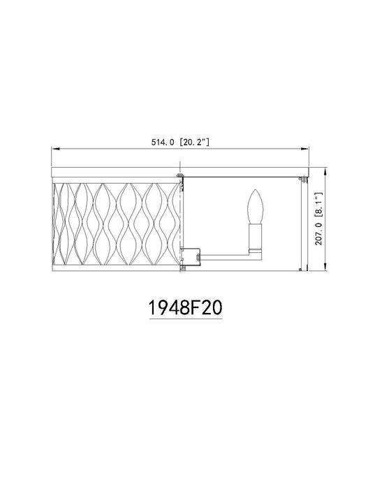 Flush mount Z-Lite 1948F20-MB Matte Black Harden 5 Light Flush mount Z-Lite