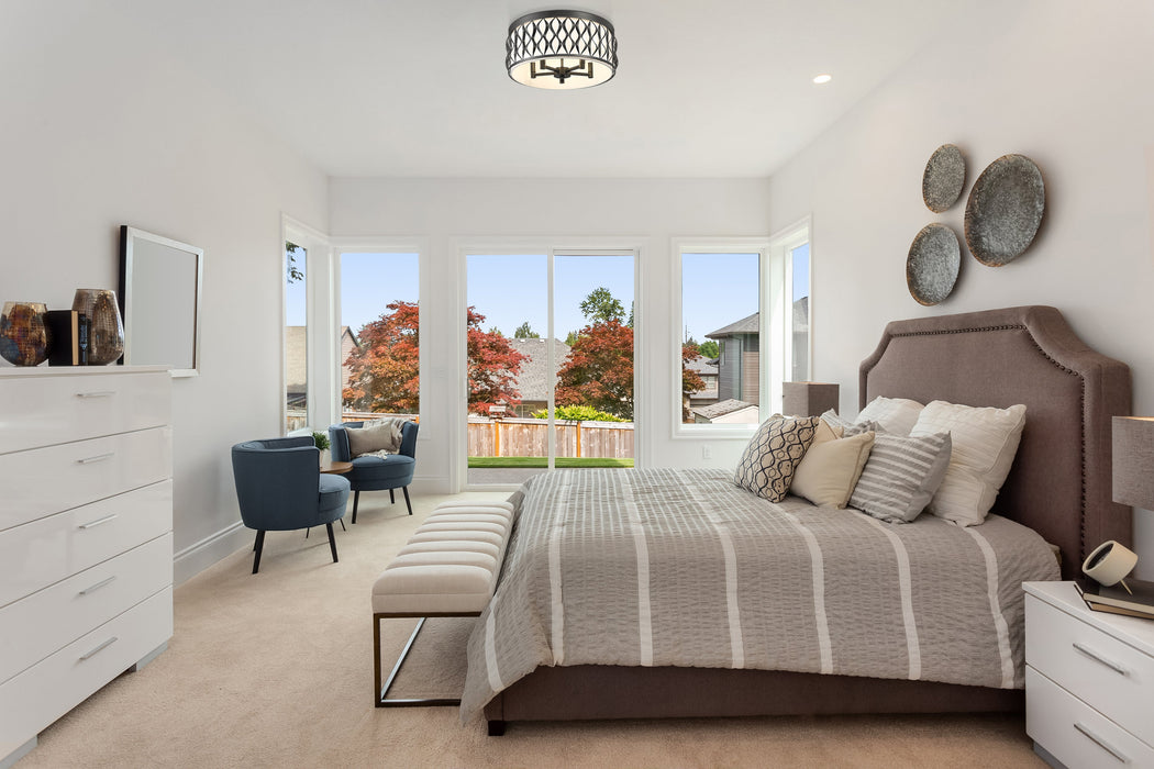 Flush mount Z-Lite 1948F20-MB Matte Black Harden 5 Light Flush mount Z-Lite