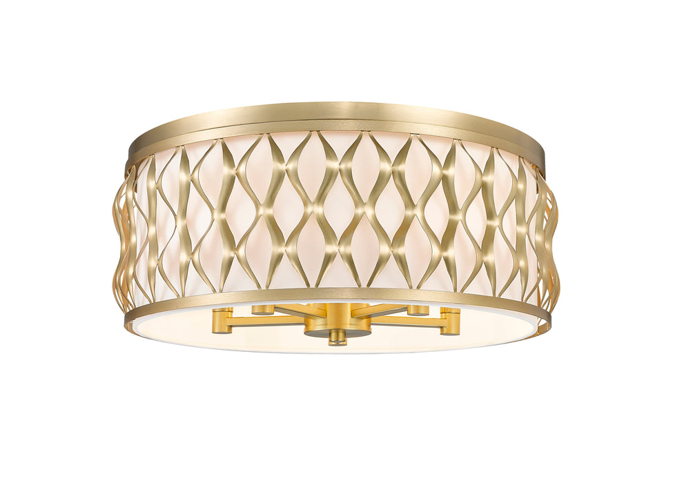 Flush mount Z-Lite 1948F20-MGLD Modern Gold Harden 5 Light Flush mount Z-Lite