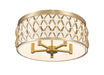 Flush mount Z-Lite 1948F20-MGLD Modern Gold Harden 5 Light Flush mount Z-Lite
