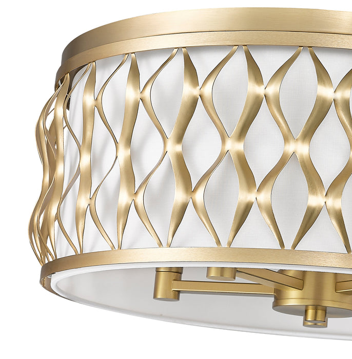 Flush mount Z-Lite 1948F20-MGLD Modern Gold Harden 5 Light Flush mount Z-Lite