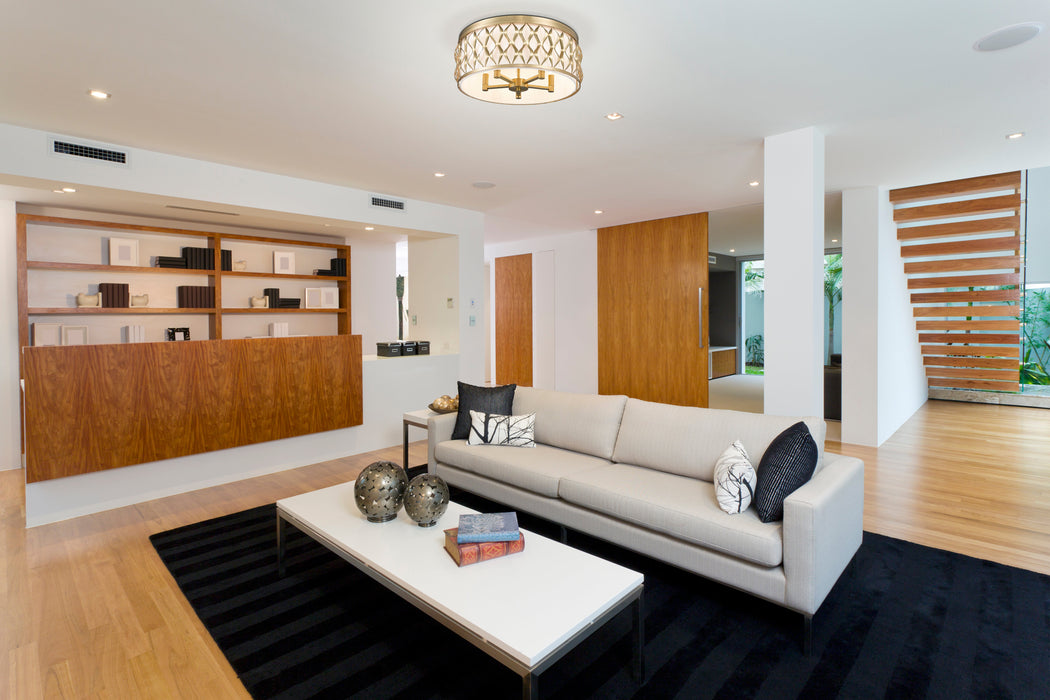 Flush mount Z-Lite 1948F20-MGLD Modern Gold Harden 5 Light Flush mount Z-Lite