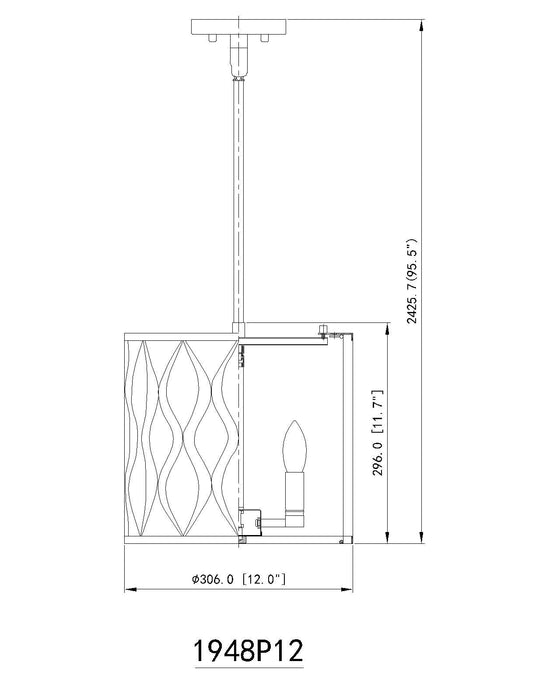 Pendant Z-Lite 1948P12-MGLD Modern Gold Harden 3 Light Pendant Z-Lite