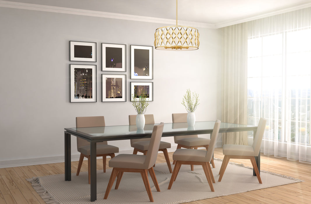 Pendant Z-Lite 1948P26-MGLD Modern Gold Harden 8 Light Pendant Z-Lite