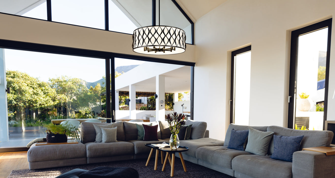 Pendant Z-Lite 1948P32-MB Matte Black Harden 10 Light Pendant Z-Lite