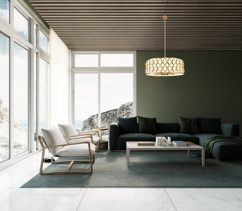 Pendant Z-Lite 1948P32-MGLD Modern Gold Harden 10 Light Pendant Z-Lite