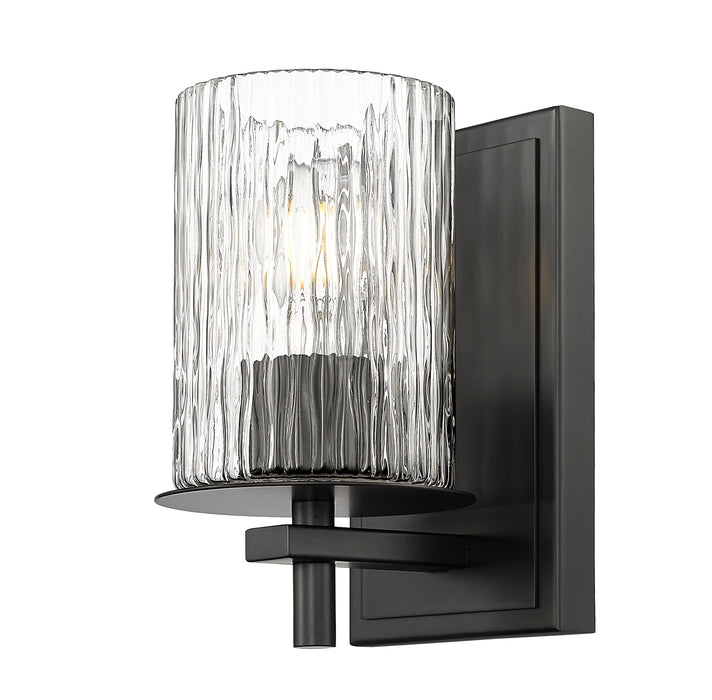 Wall Sconce Z-Lite 1949-1S-MB Matte Black Grayson 1 Light Wall Sconce Z-Lite