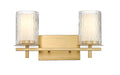 Vanity Z-Lite 1949-2V-MGLD Modern Gold Grayson 2 Light Vanity Z-Lite