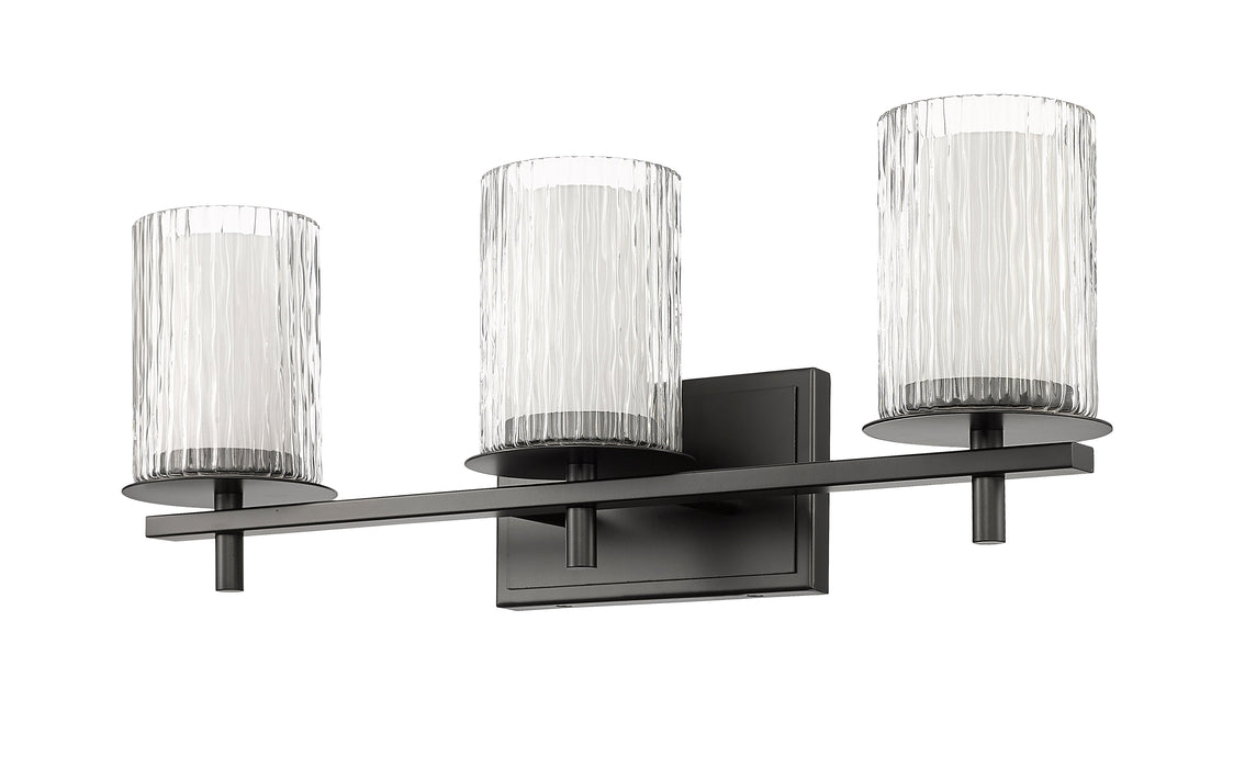 Vanity Z-Lite 1949-3V-MB Matte Black Grayson 3 Light Vanity Z-Lite