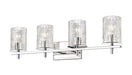 Vanity Z-Lite 1949-4V-CH Chrome Grayson 4 Light Vanity Z-Lite
