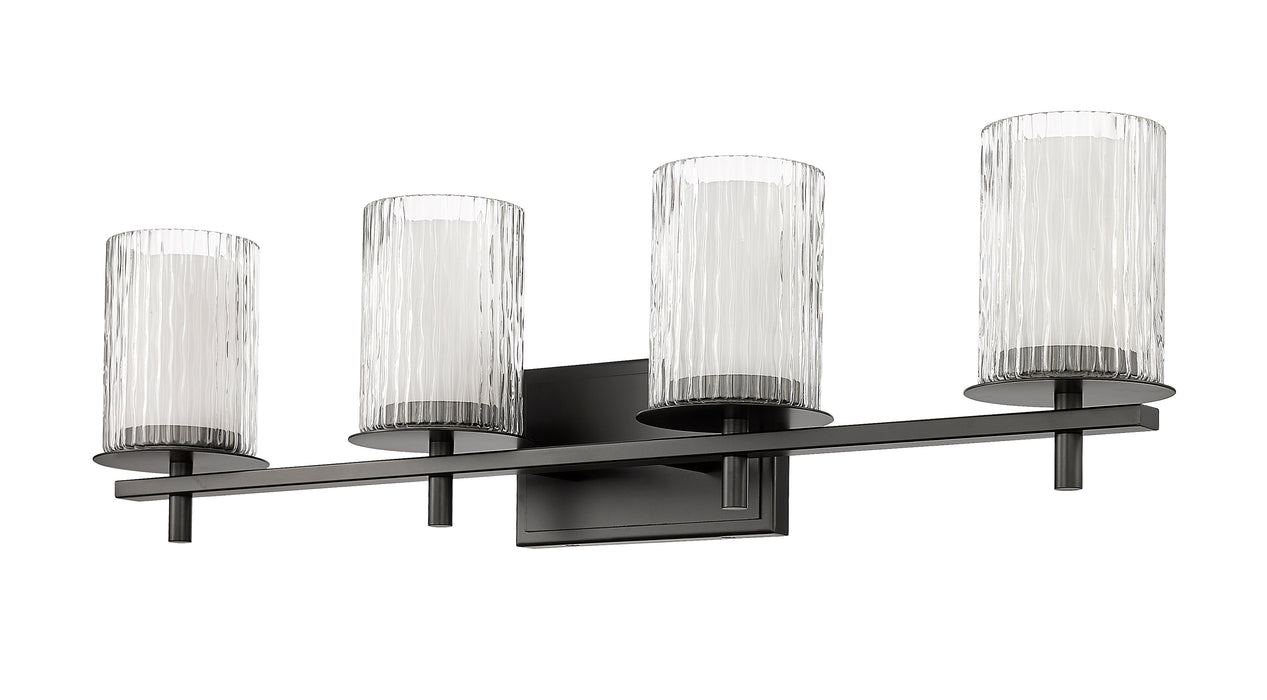 Vanity Z-Lite 1949-4V-MB Matte Black Grayson 4 Light Vanity Z-Lite