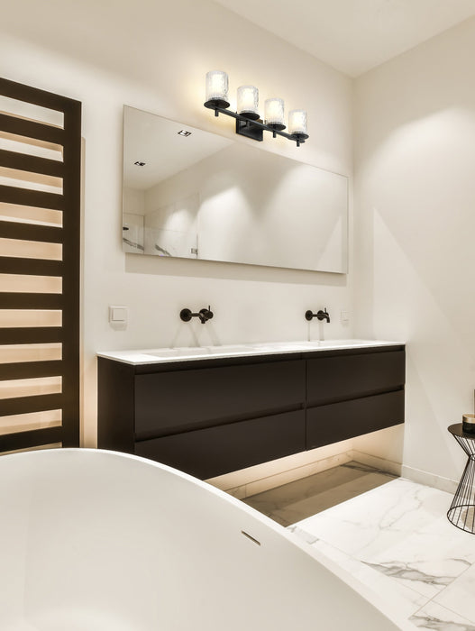 Vanity Z-Lite 1949-4V-MB Matte Black Grayson 4 Light Vanity Z-Lite