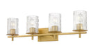Vanity Z-Lite 1949-4V-MGLD Modern Gold Grayson 4 Light Vanity Z-Lite