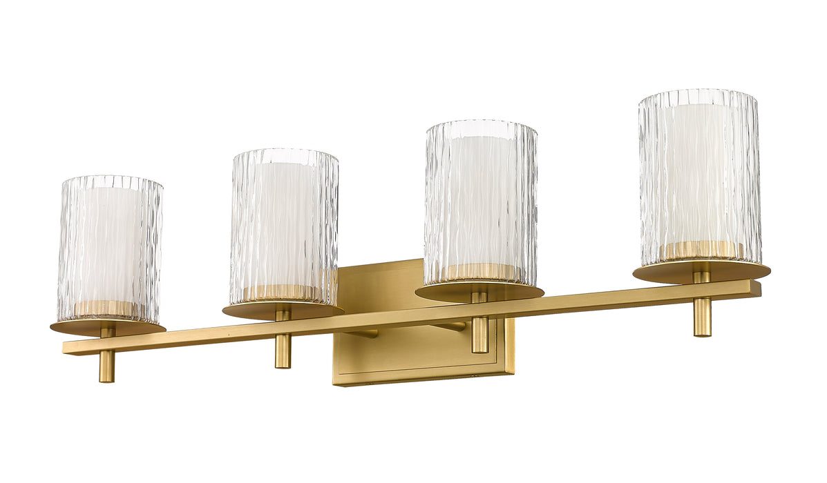 Vanity Z-Lite 1949-4V-MGLD Modern Gold Grayson 4 Light Vanity Z-Lite