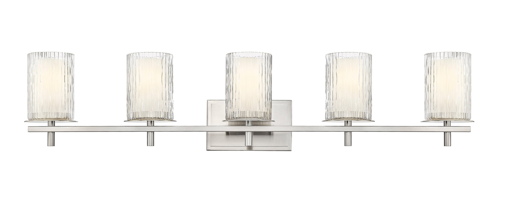 Vanity Z-Lite 1949-5V-BN Brushed Nickel Grayson 5 Light Vanity Z-Lite