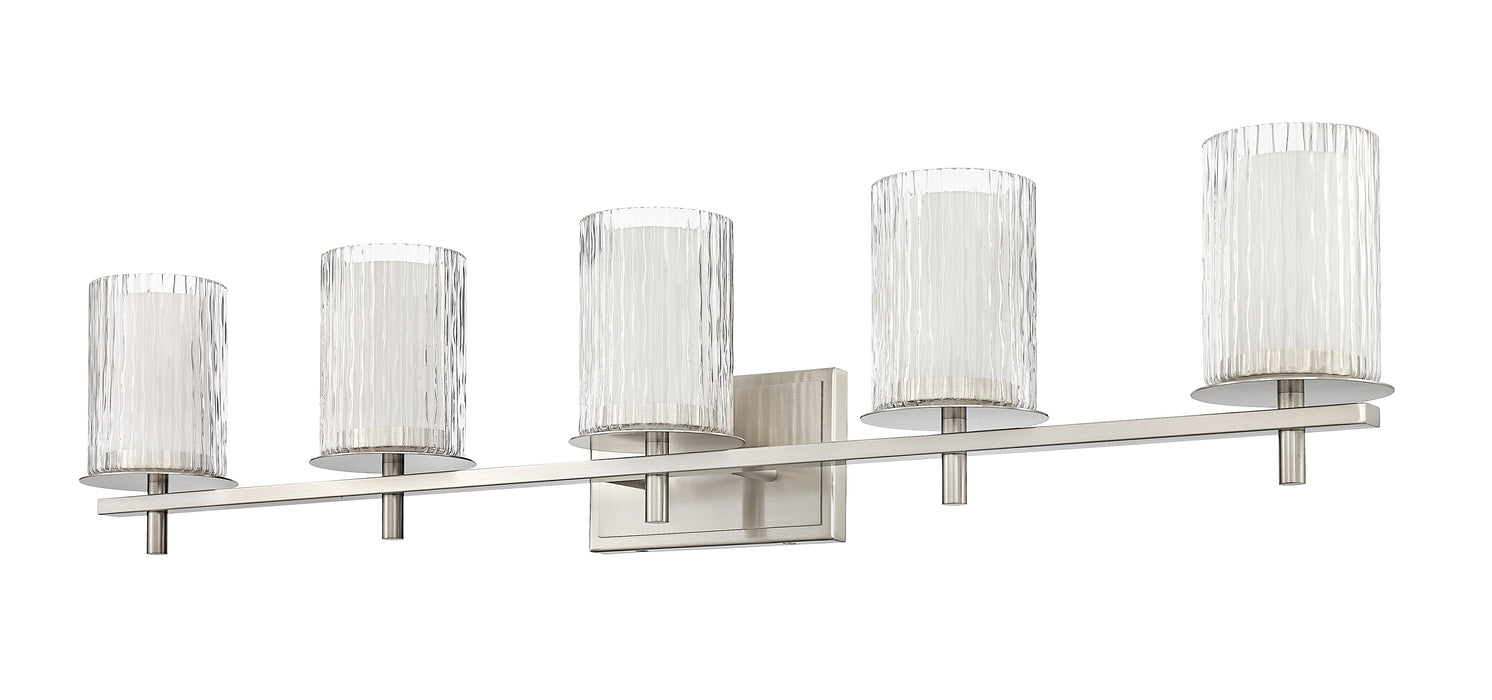 Vanity Z-Lite 1949-5V-BN Brushed Nickel Grayson 5 Light Vanity Z-Lite