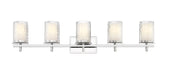 Vanity Z-Lite 1949-5V-CH Chrome Grayson 5 Light Vanity Z-Lite