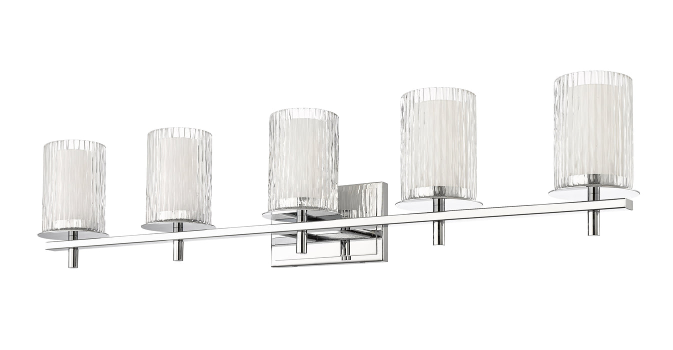 Vanity Z-Lite 1949-5V-CH Chrome Grayson 5 Light Vanity Z-Lite