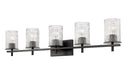 Vanity Z-Lite 1949-5V-MB Matte Black Grayson 5 Light Vanity Z-Lite