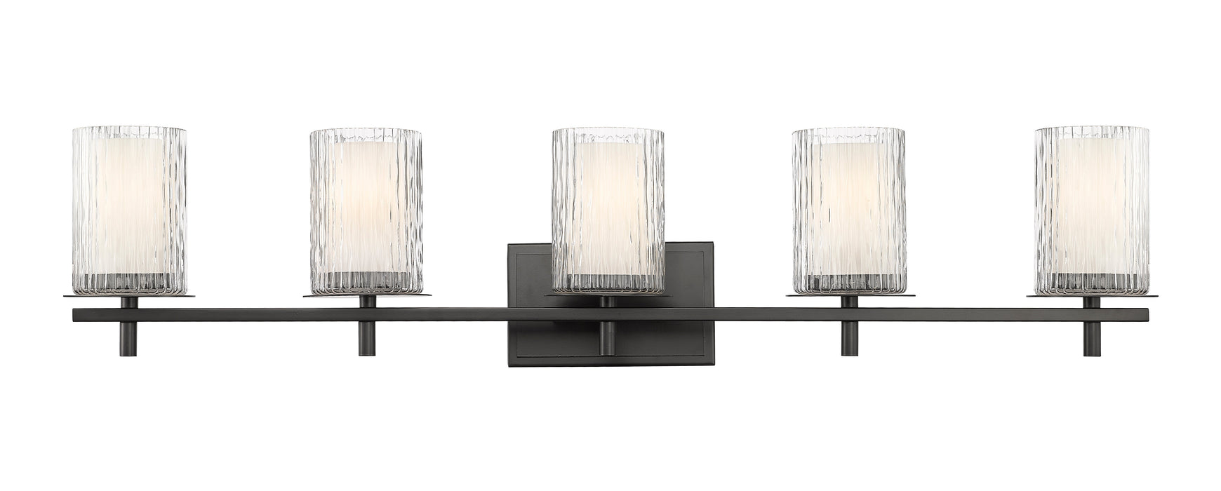 Vanity Z-Lite 1949-5V-MB Matte Black Grayson 5 Light Vanity Z-Lite