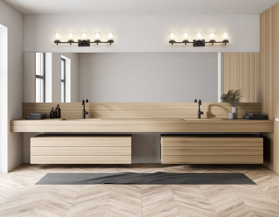 Vanity Z-Lite 1949-5V-MB Matte Black Grayson 5 Light Vanity Z-Lite