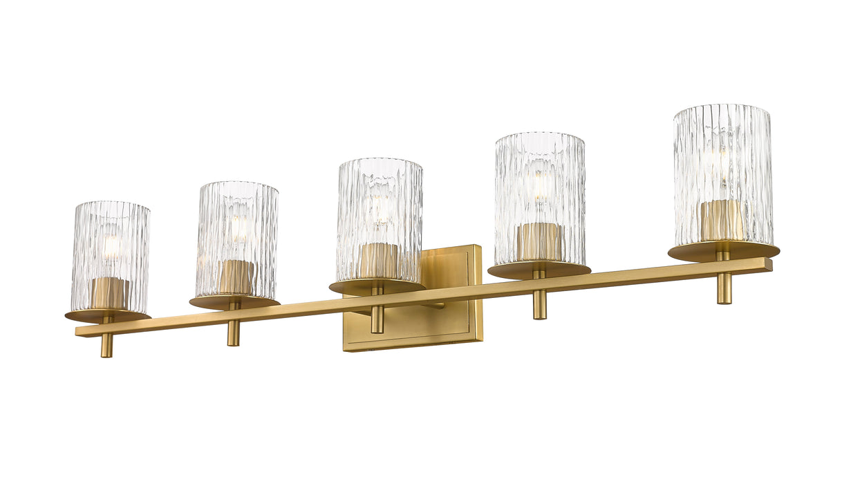 Vanity Z-Lite 1949-5V-MGLD Modern Gold Grayson 5 Light Vanity Z-Lite
