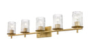 Vanity Z-Lite 1949-5V-MGLD Modern Gold Grayson 5 Light Vanity Z-Lite