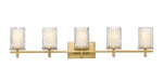 Vanity Z-Lite 1949-5V-MGLD Modern Gold Grayson 5 Light Vanity Z-Lite
