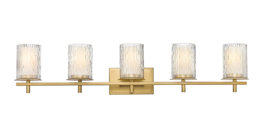 Vanity Z-Lite 1949-5V-MGLD Modern Gold Grayson 5 Light Vanity Z-Lite