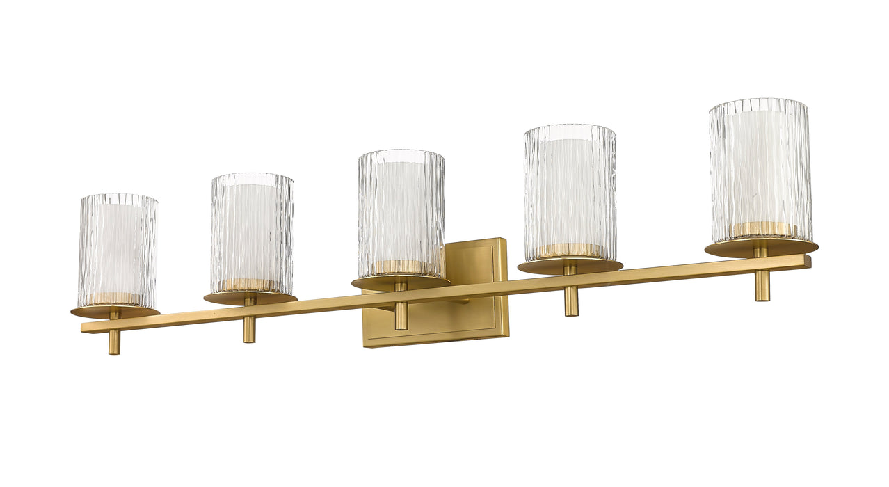 Vanity Z-Lite 1949-5V-MGLD Modern Gold Grayson 5 Light Vanity Z-Lite