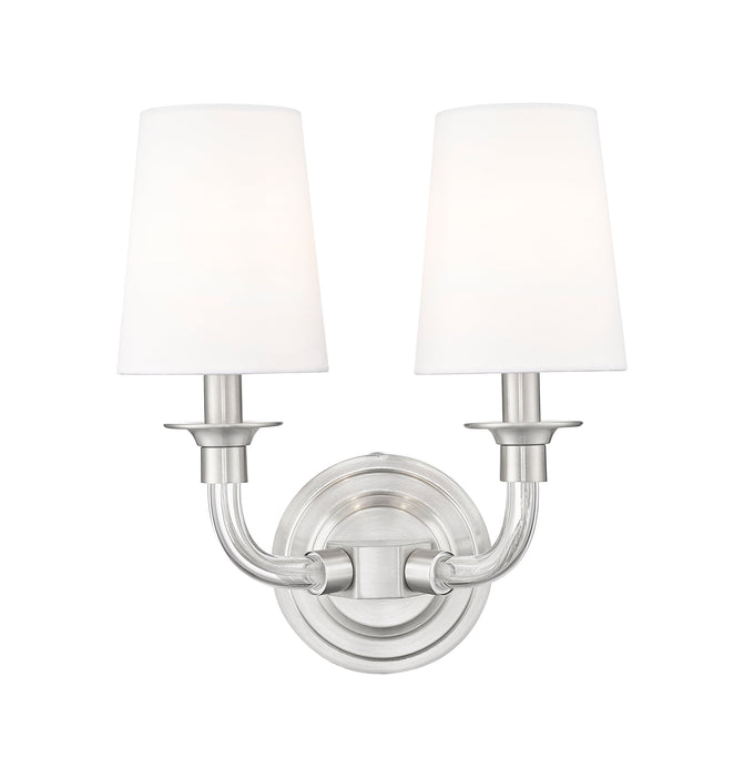 Wall Sconce Z-Lite 1950-2S-BN Brushed Nickel Katerina 2 Light Wall Sconce Z-Lite