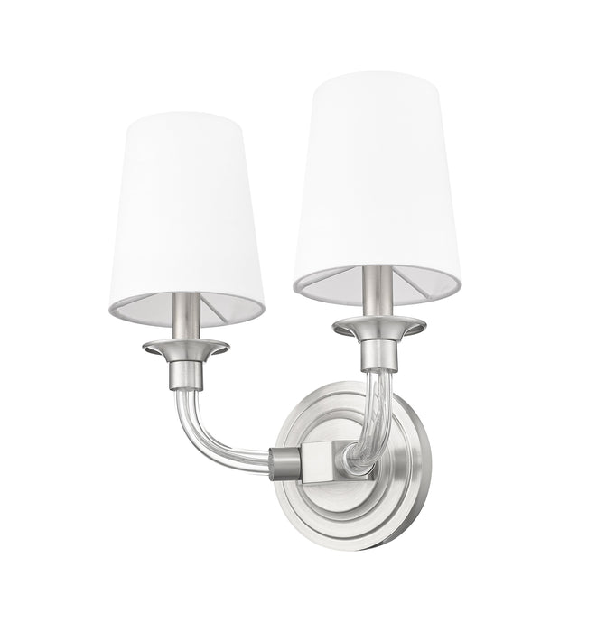 Wall Sconce Z-Lite 1950-2S-BN Brushed Nickel Katerina 2 Light Wall Sconce Z-Lite