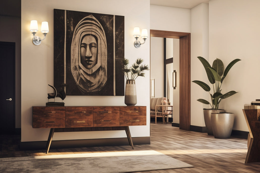 Wall Sconce Z-Lite 1950-2S-BN Brushed Nickel Katerina 2 Light Wall Sconce Z-Lite