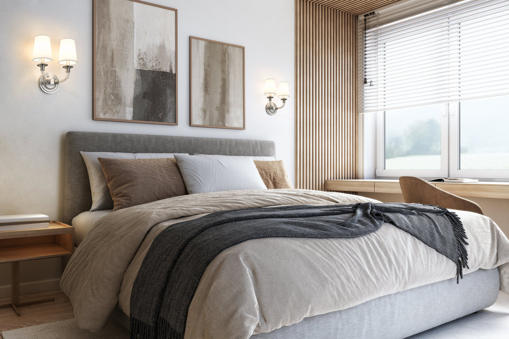 Wall Sconce Z-Lite 1950-2S-BN Brushed Nickel Katerina 2 Light Wall Sconce Z-Lite