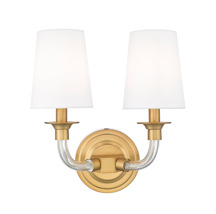 Wall Sconce Z-Lite 1950-2S-RB Rubbed Brass Katerina 2 Light Wall Sconce Z-Lite
