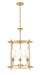 Chandelier Z-Lite 1950-4C-RB Rubbed Brass Katerina 4 Light Chandelier Z-Lite