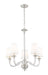 Chandelier Z-Lite 1950-5BN Brushed Nickel Katerina 5 Light Chandelier Z-Lite
