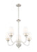 Chandelier Z-Lite 1950-5BN Brushed Nickel Katerina 5 Light Chandelier Z-Lite