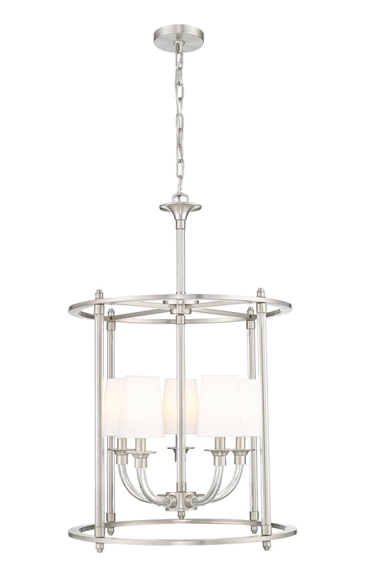Chandelier Z-Lite 1950-5C-BN Brushed Nickel Katerina 5 Light Chandelier Z-Lite