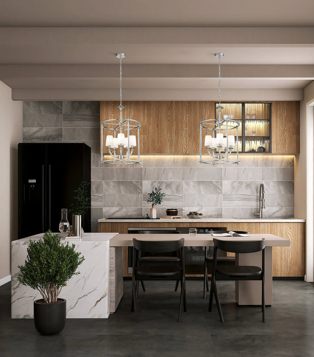 Chandelier Z-Lite 1950-5C-BN Brushed Nickel Katerina 5 Light Chandelier Z-Lite