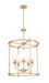 Chandelier Z-Lite 1950-5C-RB Rubbed Brass Katerina 5 Light Chandelier Z-Lite