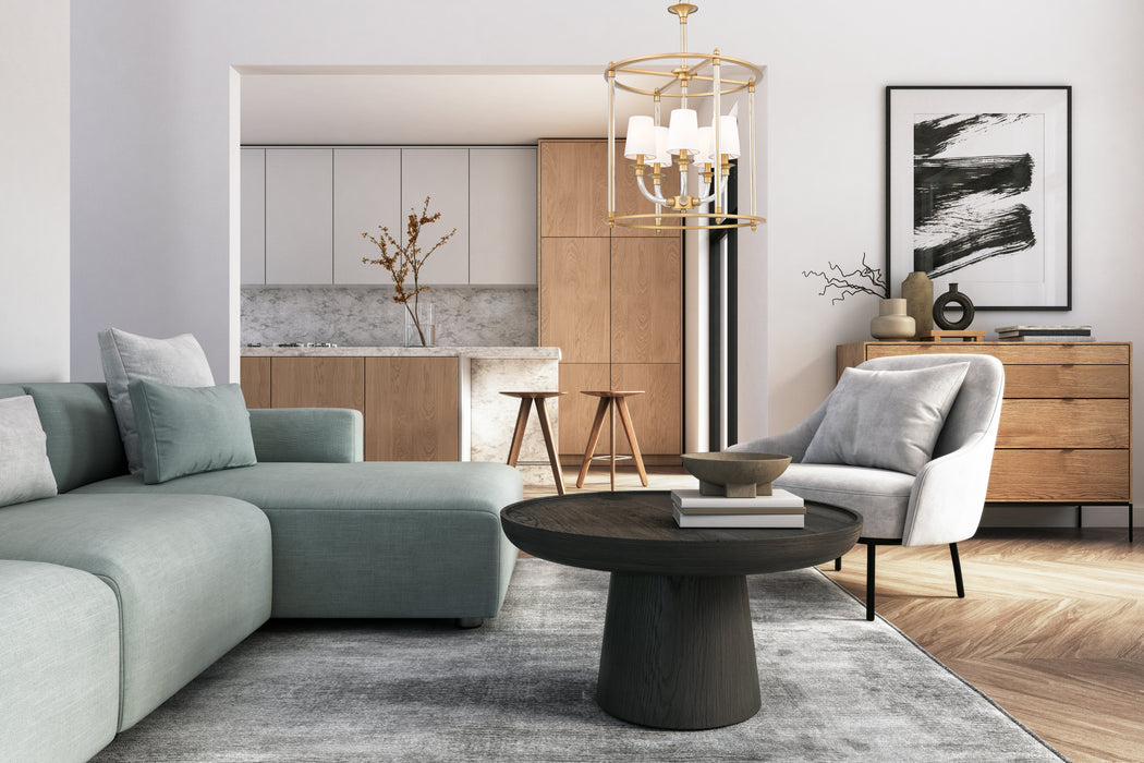 Chandelier Z-Lite 1950-5C-RB Rubbed Brass Katerina 5 Light Chandelier Z-Lite