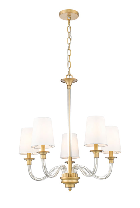 Chandelier Z-Lite 1950-5RB Rubbed Brass Katerina 5 Light Chandelier Z-Lite